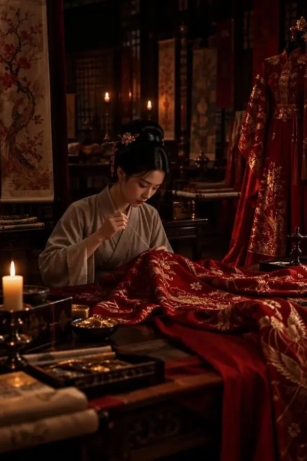 锦衣女人竖屏短剧封面，古装题材70集